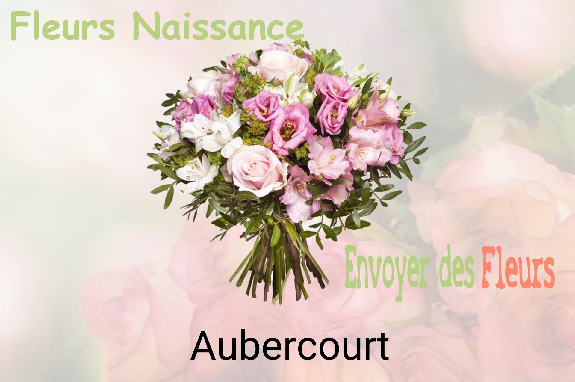 Bouquet de fleurs de naissance livré à Aubercourt
